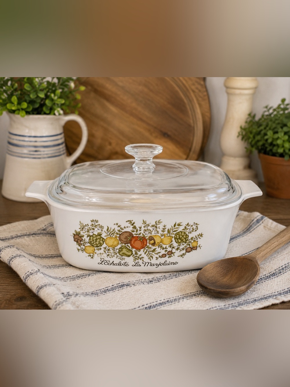 Vintage Corning Ware Spice of Life A-3-B 3 Qt Casserole with Lid